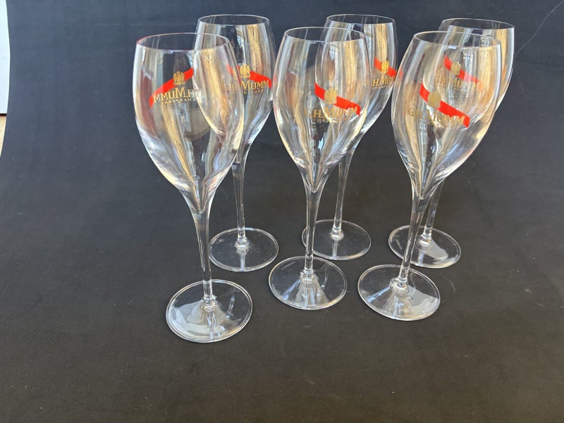 6 Lehman Opale 16 Champagne glasses (Mumm) Carousel 1