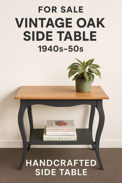 Vintage oak table refurbished Carousel 1