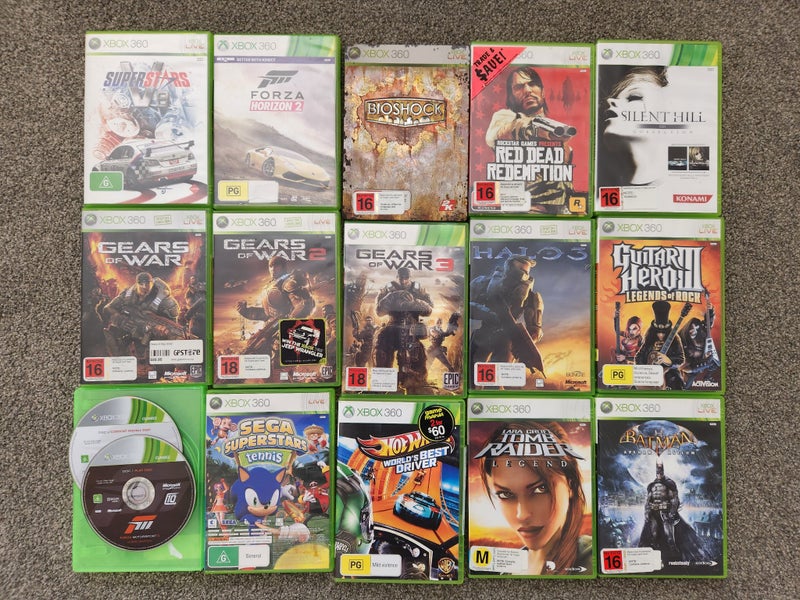 Xbox 360 Console Bundle – 15 Games + 2 Controllers63720890862722111