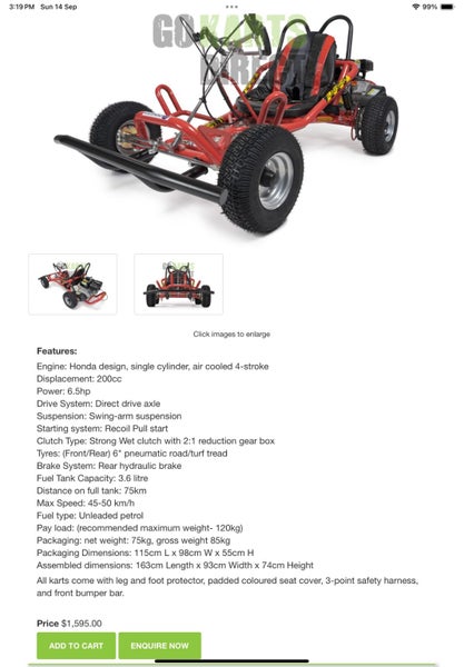 Almost new go kart! Carousel 8