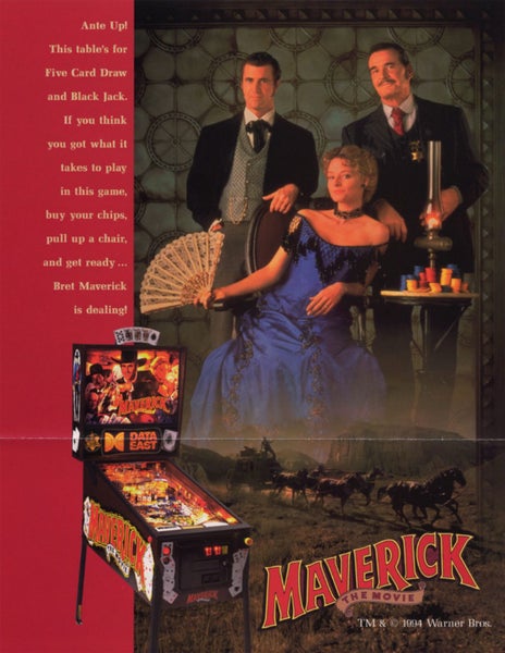 Maverick The Movie (Data East, 1994) Flyer Carousel 1