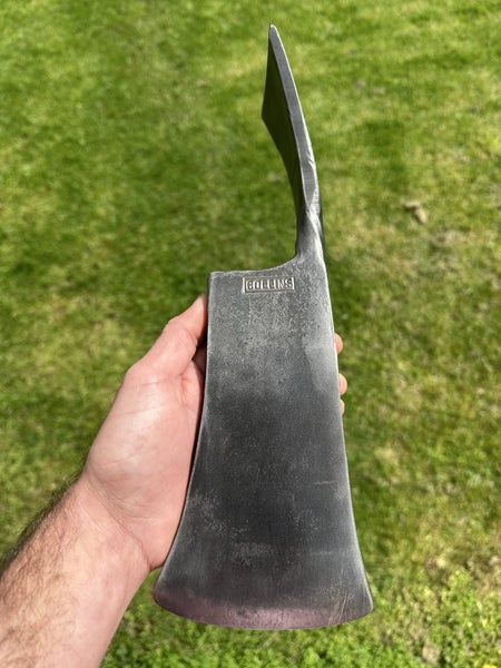 Vintage “COLLINS” stamped twist style Pulaski axe head Carousel 1