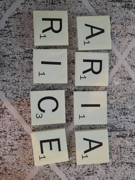 Canvas Scrabble Letter Tiles x 8 Carousel 3