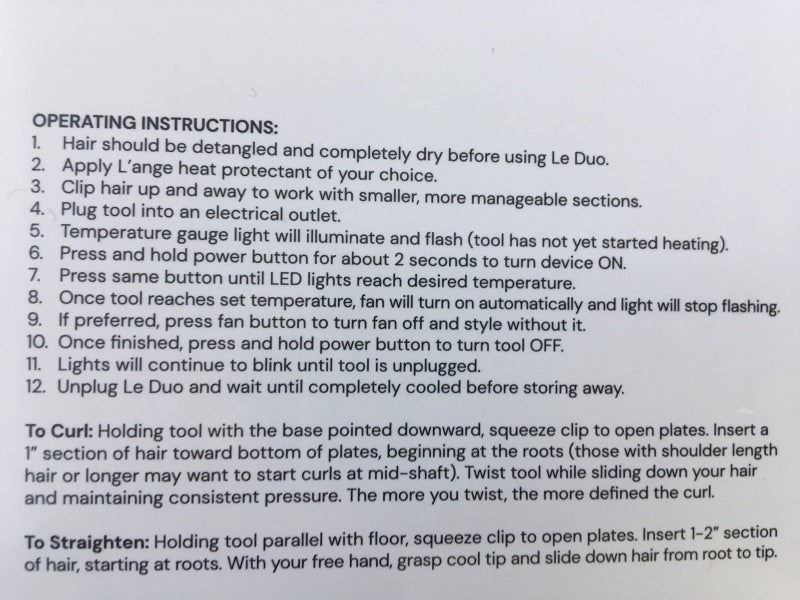 Hair straightener/curling tong Carousel 5