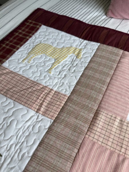 Dachshund Friends Patchwork Cot Quilt Carousel 2