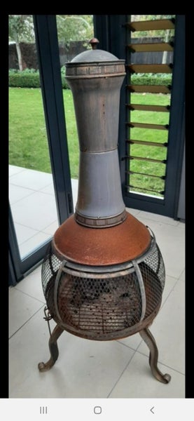 CHIMINEA OUTDOOR FIREPIT BRAZIER*CAST IRON Carousel 1