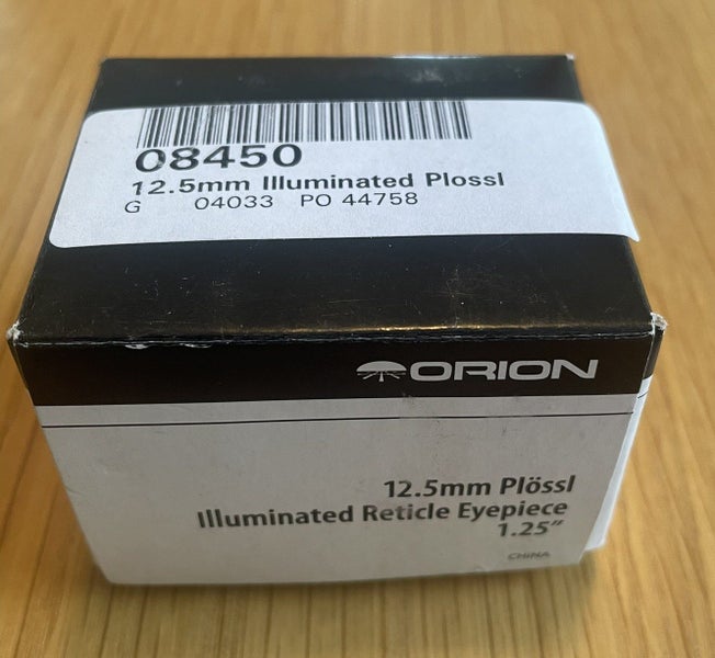 Orion Plossl Illuminated Reticle eyepiece 1.25” Carousel 4
