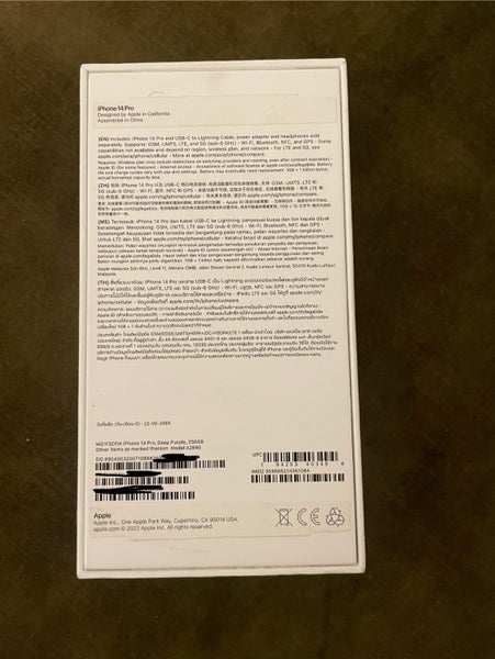 Apple IPhone 14 Pro 256gb Deep Purple63723298962689112