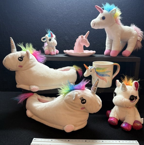Unicorn Lovers bundle - Mug Slippers Jewellery holder toys Carousel 1