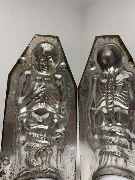 Rare Collectible Antique Skeleton Bones Snake Chocolate Mould - New York Carousel 19