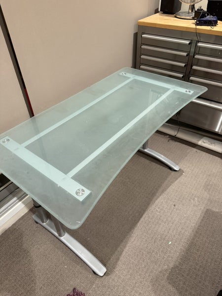 Glass Office Desk Carousel 1