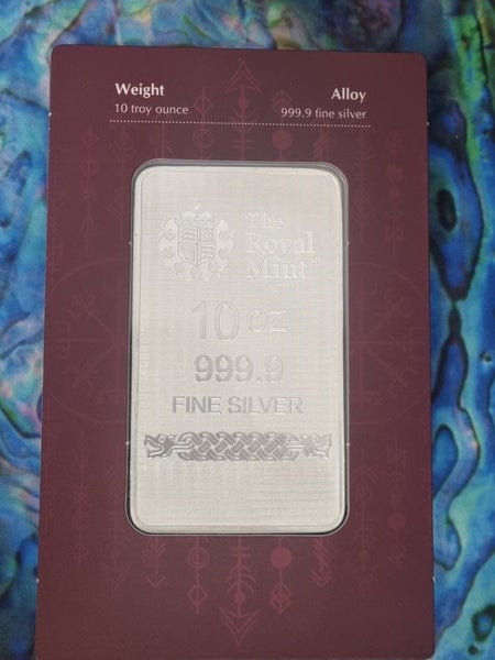 STUNNING 10oz PURE SILVER THOR BAR Carousel 6