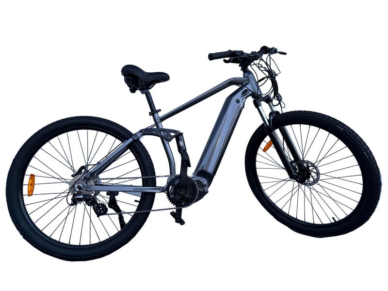 Mid-Drive Electric Bike - 29", 48V 500W motor, 16Ah, Full Suspension, Grey Carousel 2
