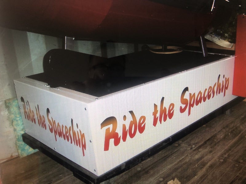Old Restored Rocket Ride Carousel 3