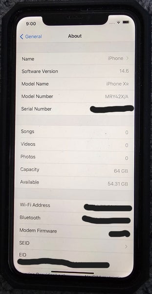 Apple iPhone XR – 64GB, 6.1" Display, Black (Model MRY42X/A)63723964383619111