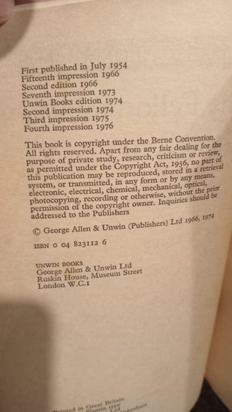 The Lord of the Rings #1 J. R. R. Tolkien 1976 Unwin paperback63723964573185114