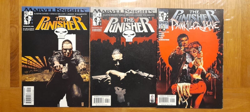 Punisher 1to6 The 2nd Garth Ennis Series AND Painkiller Jane / Punisher 1 shot Carousel 2