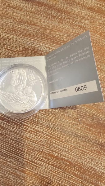 2020 2oz proof mouse limited silver coin Carousel 3