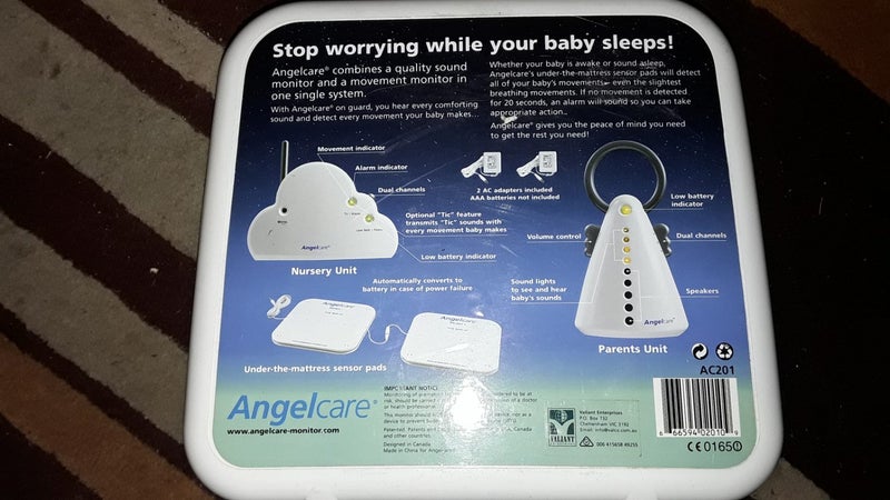 BABY MONITOR MOTION AND SOUND ANGELCARE Carousel 1