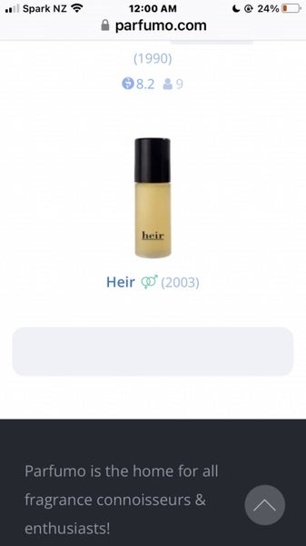 Niche SuperRare "Heir" PERFUME roll on by Susan D Owens Carousel 2