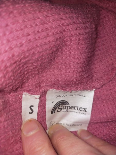Retro Supertex Dressing Gown / Bath Robe with Zip - Sz Small Carousel 2