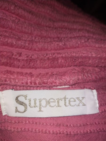 Retro Supertex Dressing Gown / Bath Robe with Zip - Sz Small Carousel 1