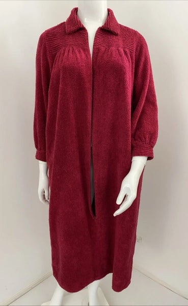 Retro Supertex Dressing Gown / Bath Robe with Zip - Sz Small Carousel 19
