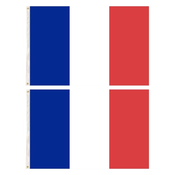 2x France Country Flags French Heavy Duty - 150cm x 90cm Carousel 2