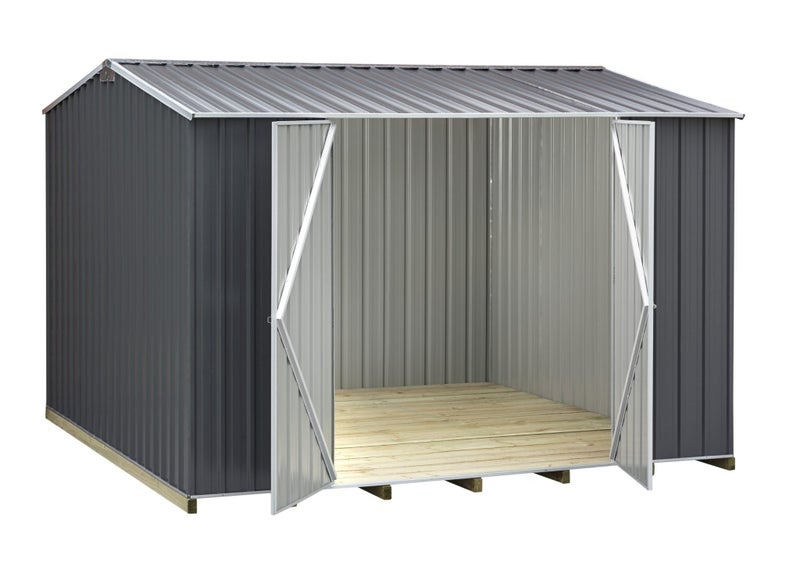 3030 x 2280 x 2025mm Ulti-mates Garden Shed Gable Roof Ironsand Carousel 2