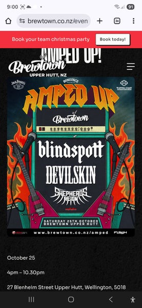 BREWTOWN AMPED UP Devilskin 25th Oct Carousel 1