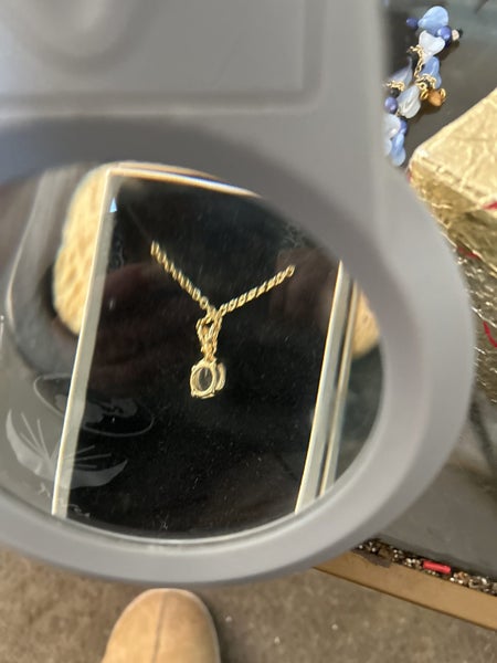 Beautiful cubic zirconia with ruby accent necklace Carousel 2