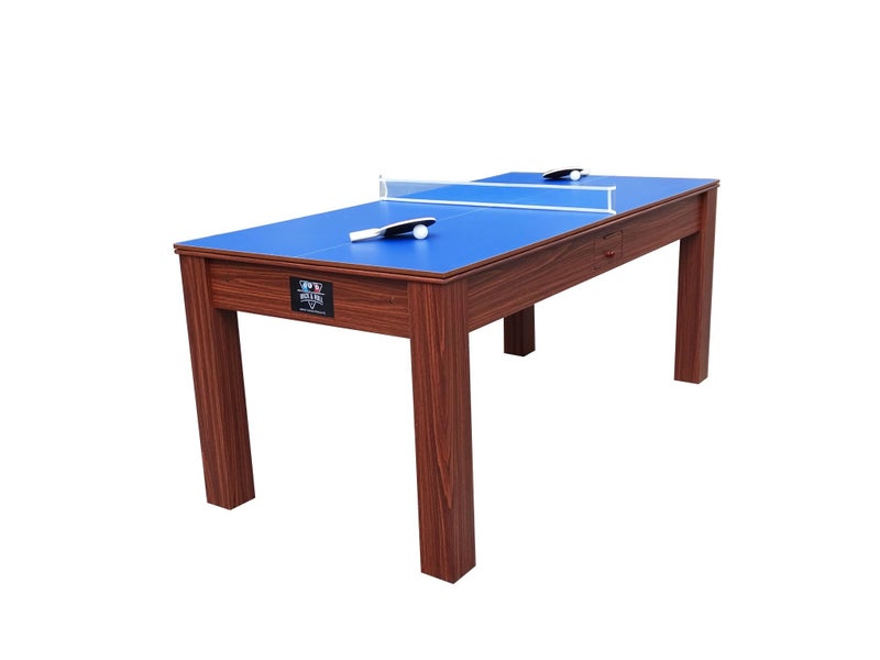 Assembled Deluxe 6 ft 3 in 1 Pool Table, Table Tennis And Dining Table64583773422082113
