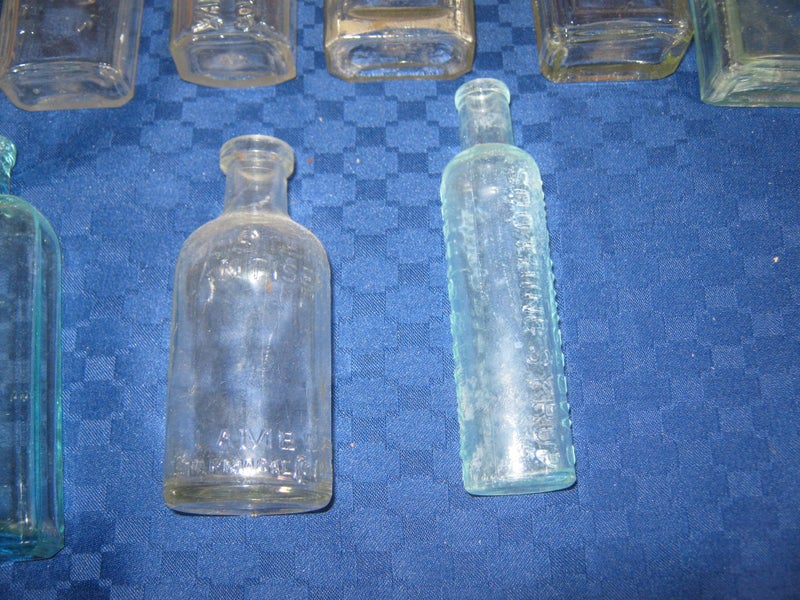 42 x Old Bottles - green tinge, brown & clear, all sorts - some old, some not Carousel 20