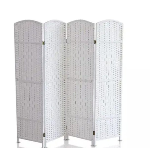 4 PANEL ROOM DIVIDER 180/180CM HIGH white Carousel 1