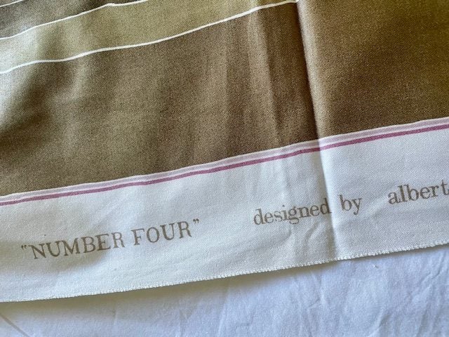 A length of gorgeous UNUSED Swiss made Striped Chintz Cotton Carousel 6