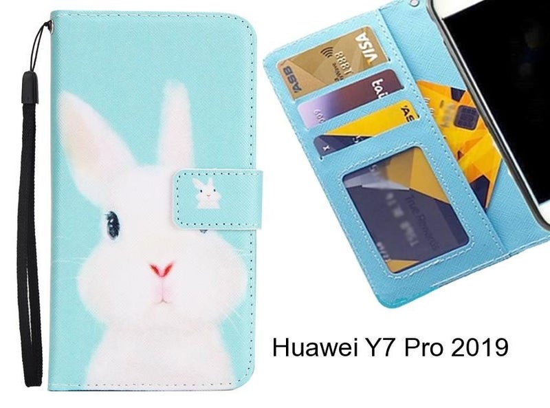Huawei Y7 Pro 2019 case 3 card leather wallet case printed ID Carousel 1