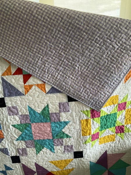 Large throw quilt Carousel 2