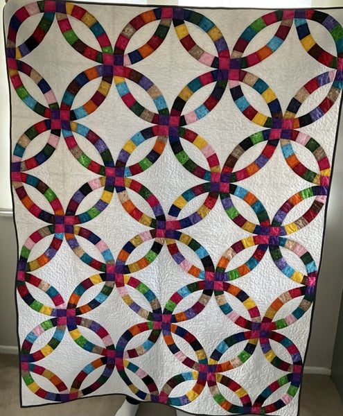 Double wedding ring quilt Carousel 1