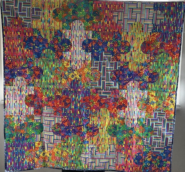 Toddler puzzle quilt Carousel 1