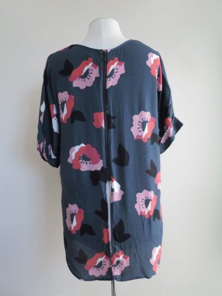 PREEN (NZ) *Gorgeous Florals Printed Hi Lo Viscose Blouse Top* 12/14 Carousel 3