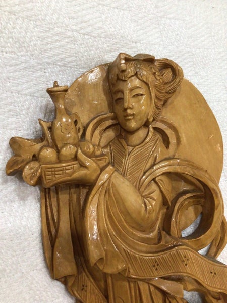 Wooden sculpture of Chang’e flying to the moon Carousel 2