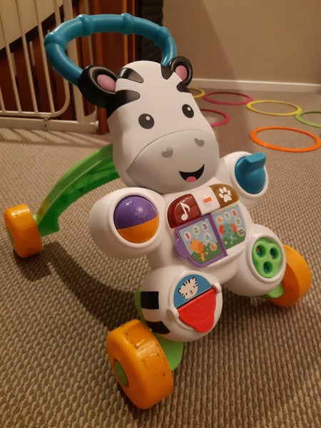 Baby walker for sit/stand/walk - plastic zebra theme Carousel 1