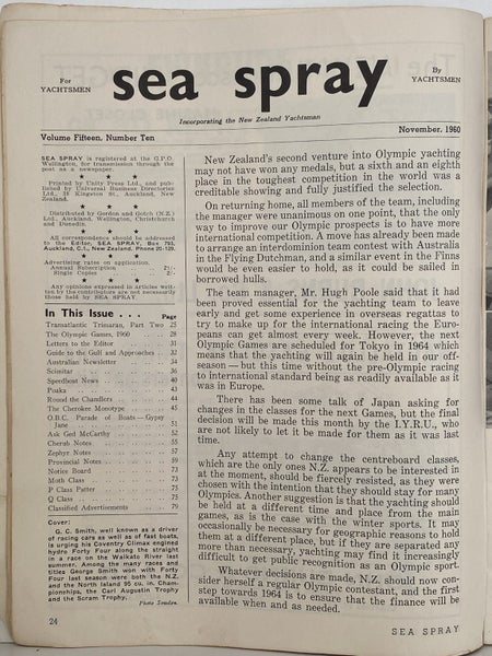 VINTAGE MAGAZINE: Sea Spray Motor and Sail - November 1960 Carousel 4