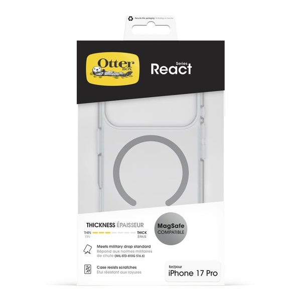 OtterBox React MagSafe Case for iPhone 17 Pro - Clear Carousel 5