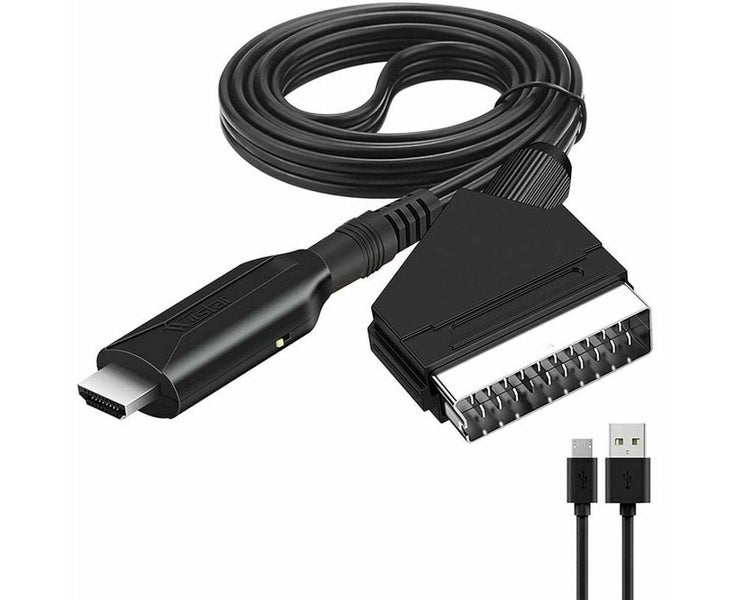 Convertisseur p¨¦ritel vers Hdmi adaptateur Audio vid¨¦o pour Hdtv/dvd/d¨¦codeur Carousel 1