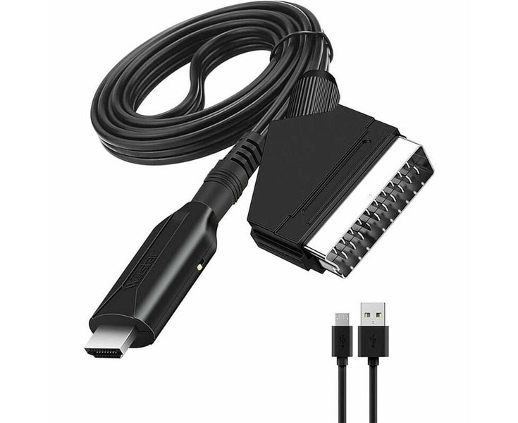 Convertisseur p¨¦ritel vers Hdmi adaptateur Audio vid¨¦o pour Hdtv/dvd/d¨¦codeur Carousel 5