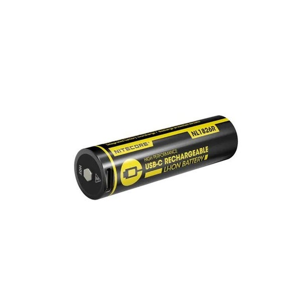 NITECORE LI-ION USB TYPE C RECHARGEABLE BATTERY 18650 2600mAh Carousel 1