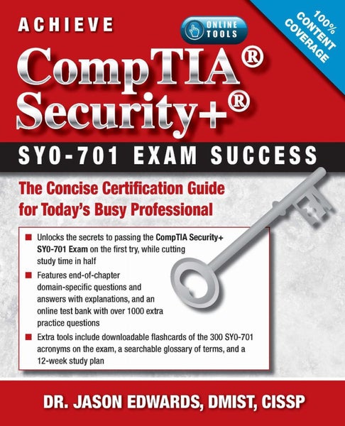 Achieve CompTIA Security SY0-701 Exam Success by Jason Edwards - Paperback Carousel 1