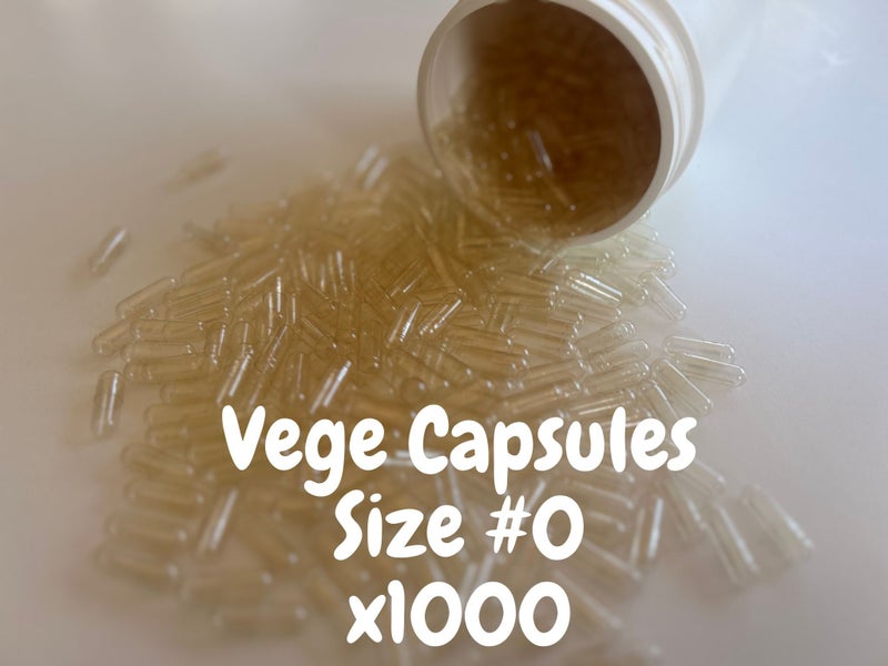 HPMC EMPTY CAPSULES - SIZE "0" VEGETARIAN x 1,00063842225078786110