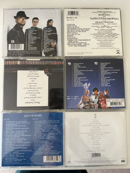 CD's - Phantom of the Opera, BoneyM, Sole Mio, Bee Gees, Piano by Candlelight Carousel 2